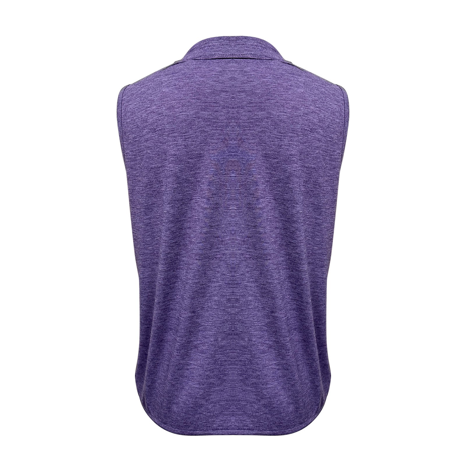 thumbnail image 4 of Top sin mangas con cuello en V y pliegues para mujer, poliéster-spandex, tallas S-XXL, elegante/casual, bloques de color, 4 of 5